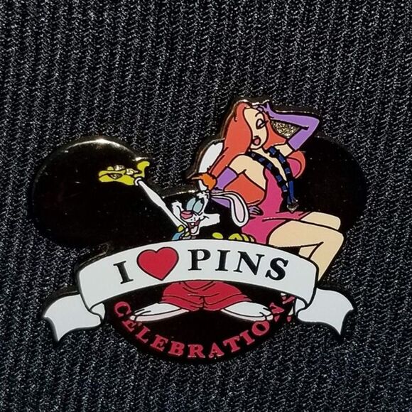 Disney Jessica Rabbit Pin LE 1000 I Heart Pins Love Trading Celebration Roger - Picture 3 of 10